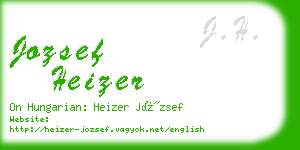 jozsef heizer business card